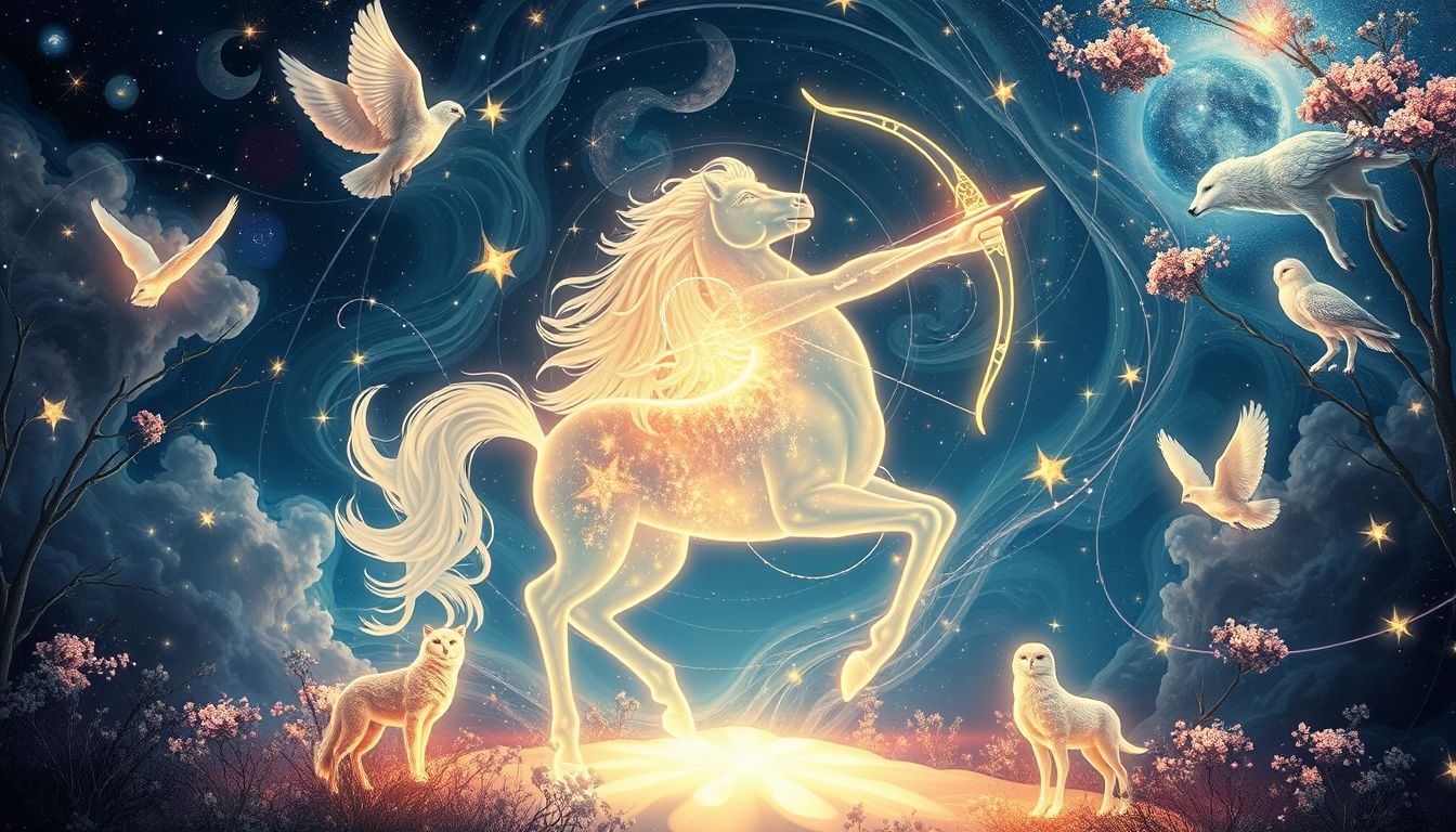 Le Sagittaire symbolise liberté et harmonie au cœur de la nature.