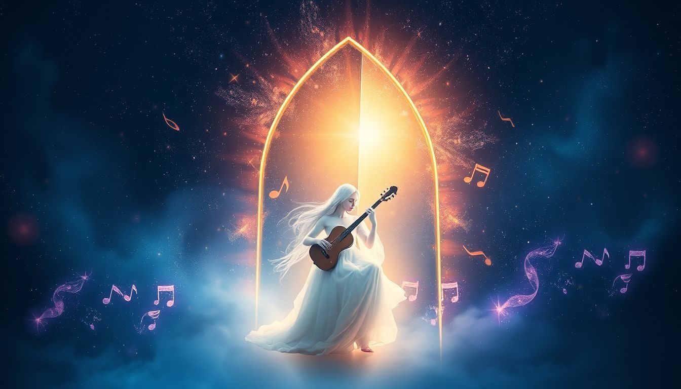Jouer dans une église symbolise la paix intérieure et la spiritualité.