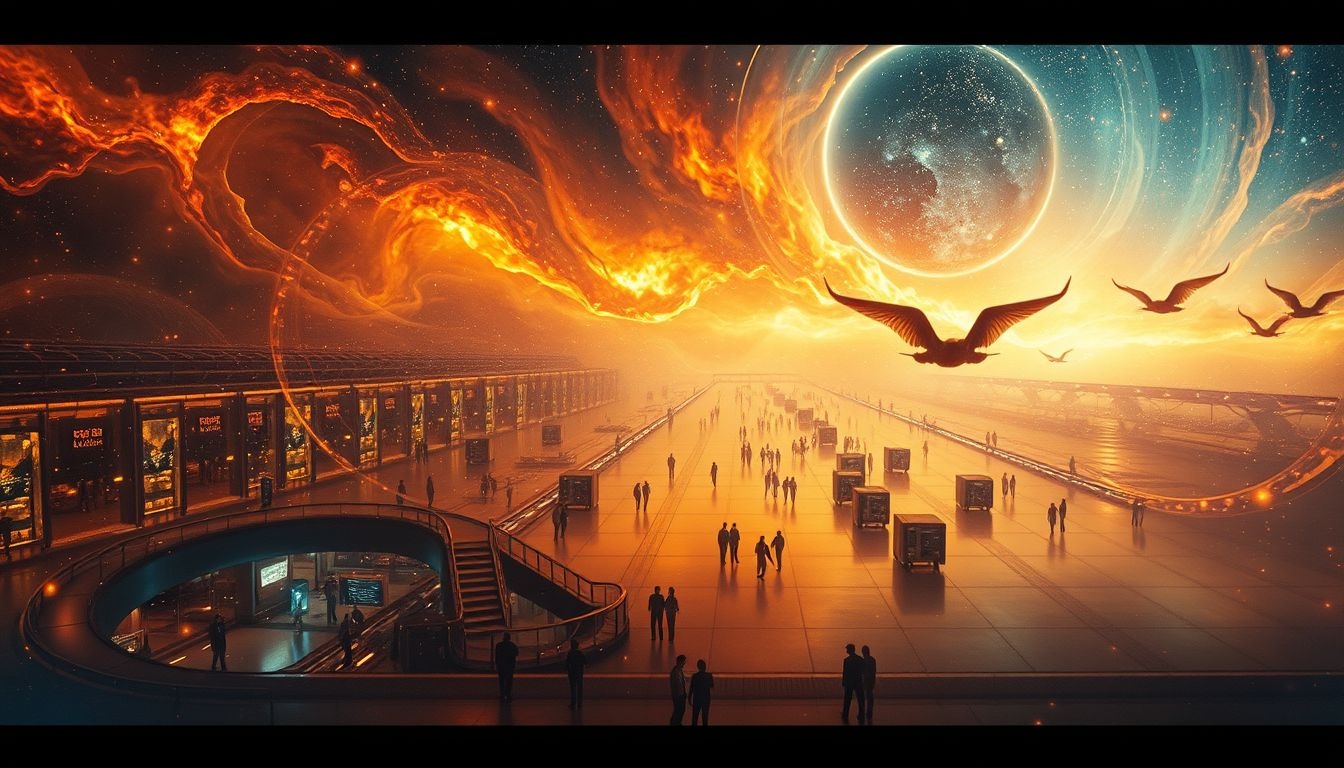 Rêver d’incendie à l’aéroport symbolise anxiété face au changement.