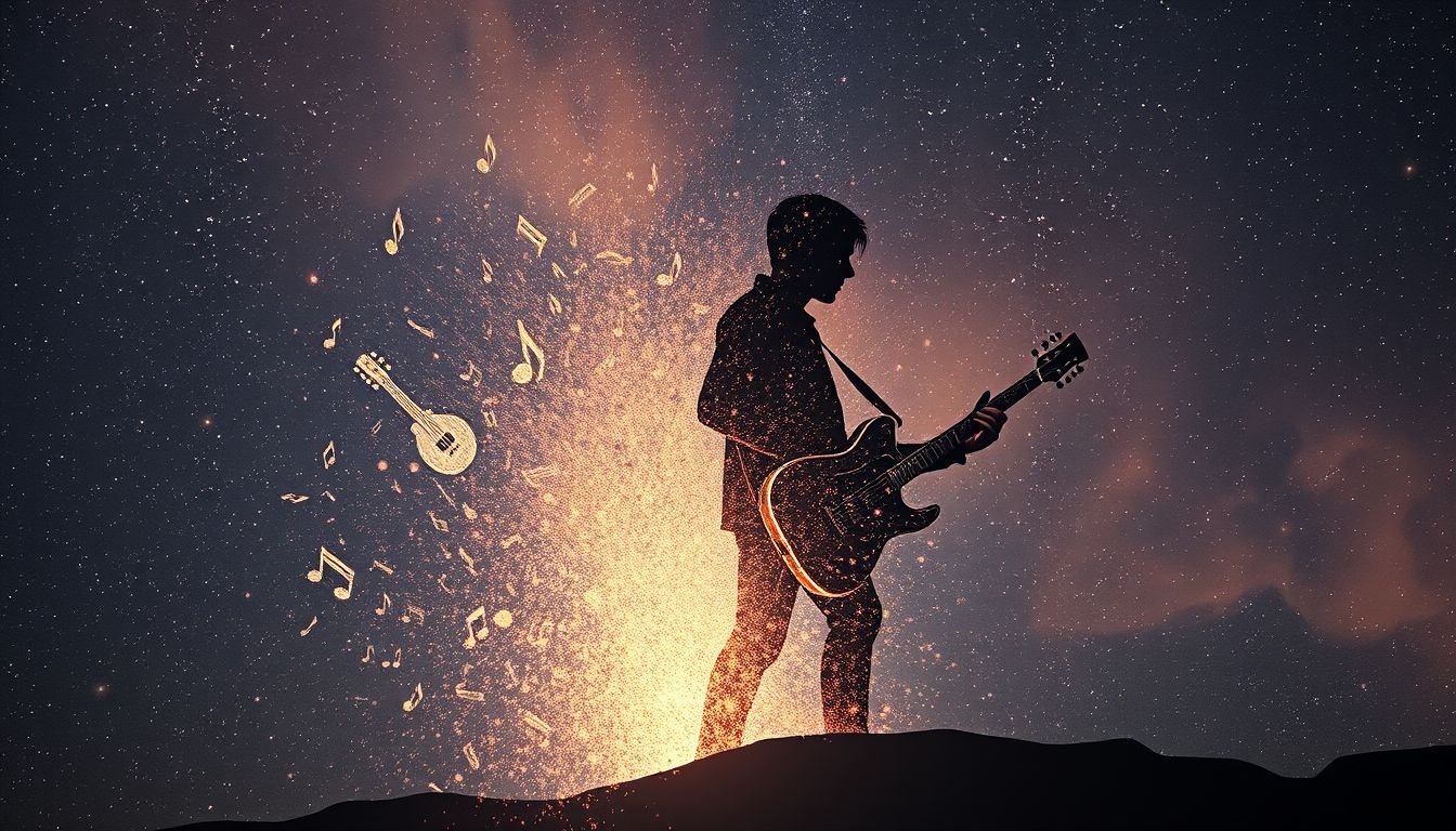 La mort du musicien symbolise la fin d'une inspiration créative.
