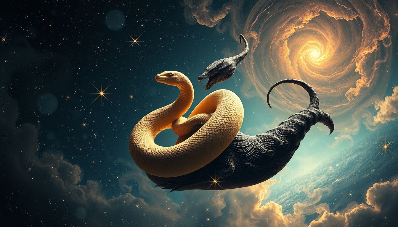 Le serpent du désert symbolise souvent un conflit intérieur intense.