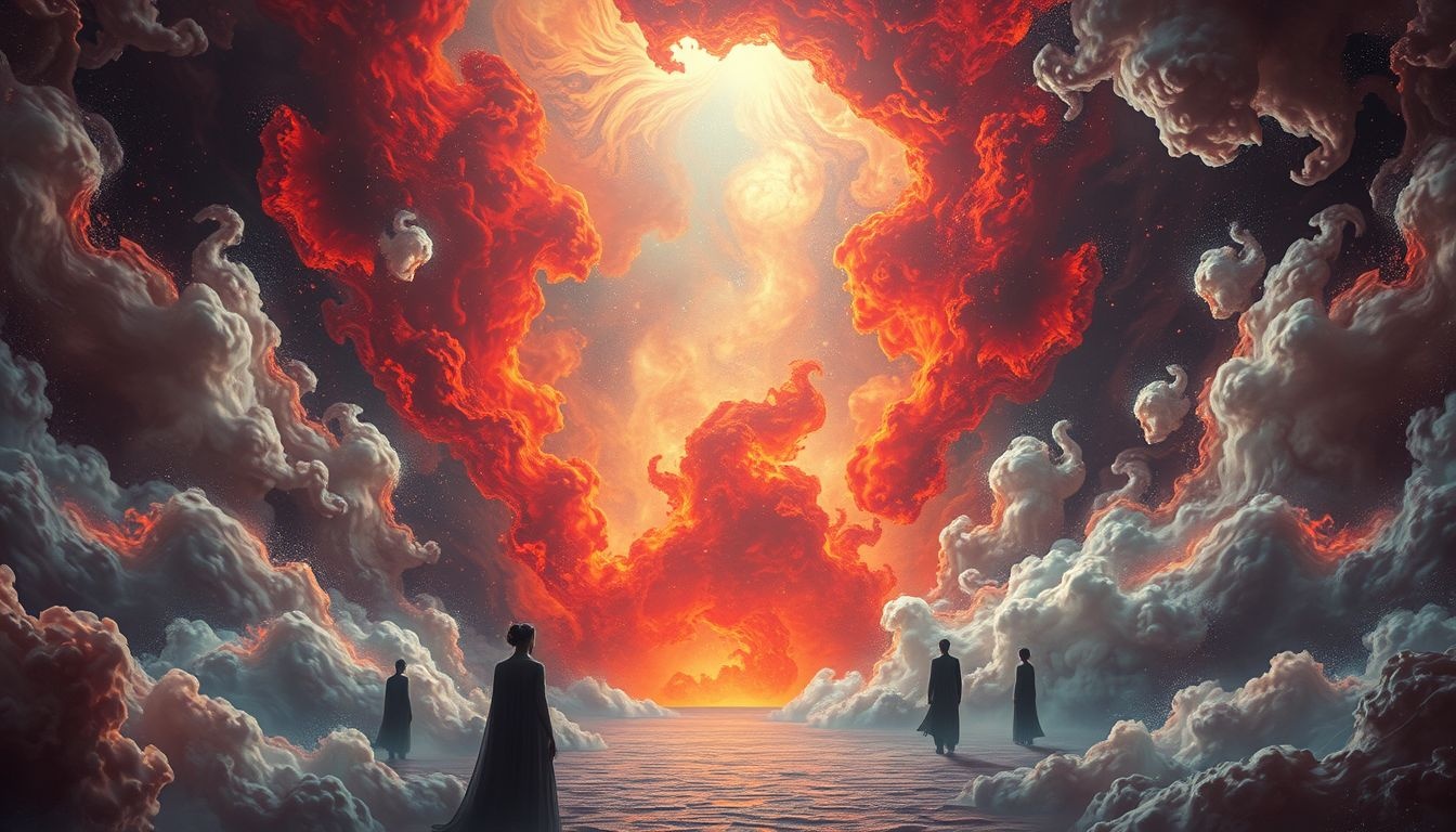 L'incendie au théâtre symbolise souvent un refoulement émotionnel intense.