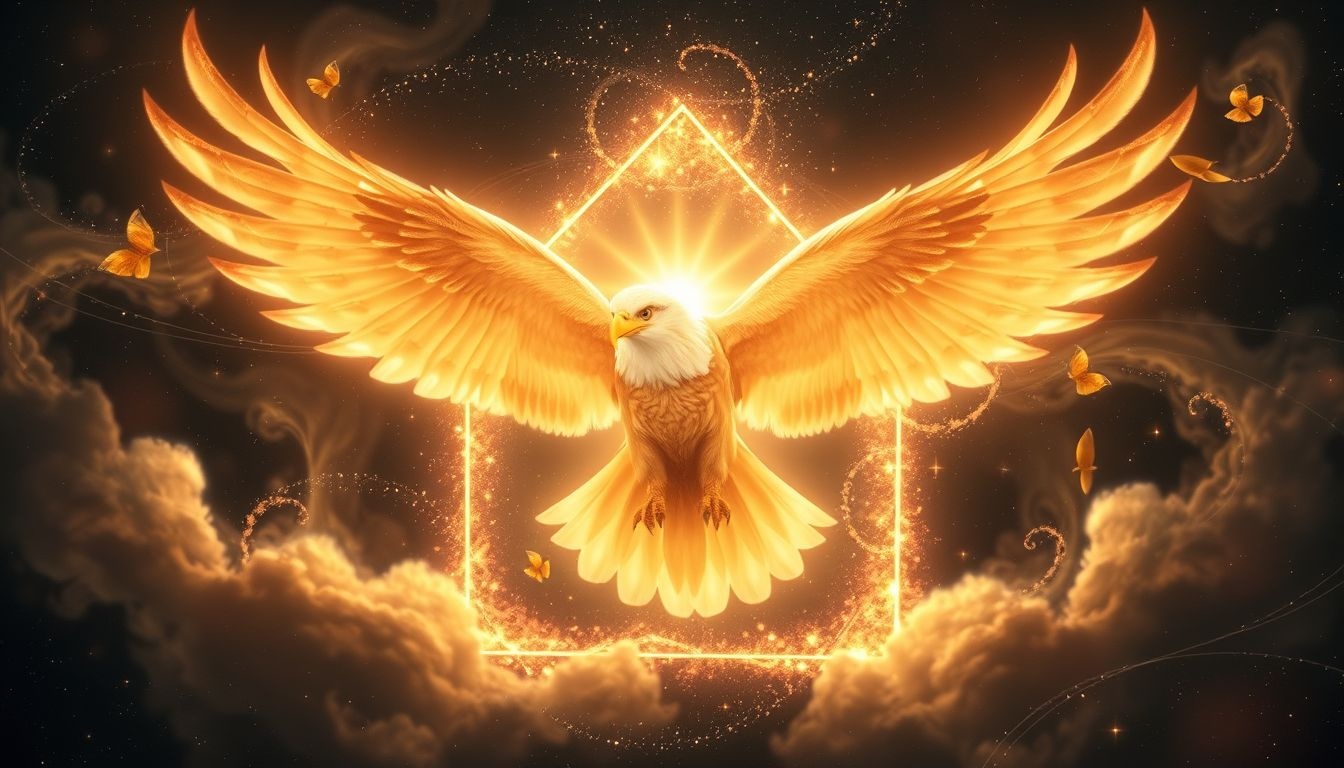L'aigle symbolise la puissance spirituelle et les bénédictions à venir.