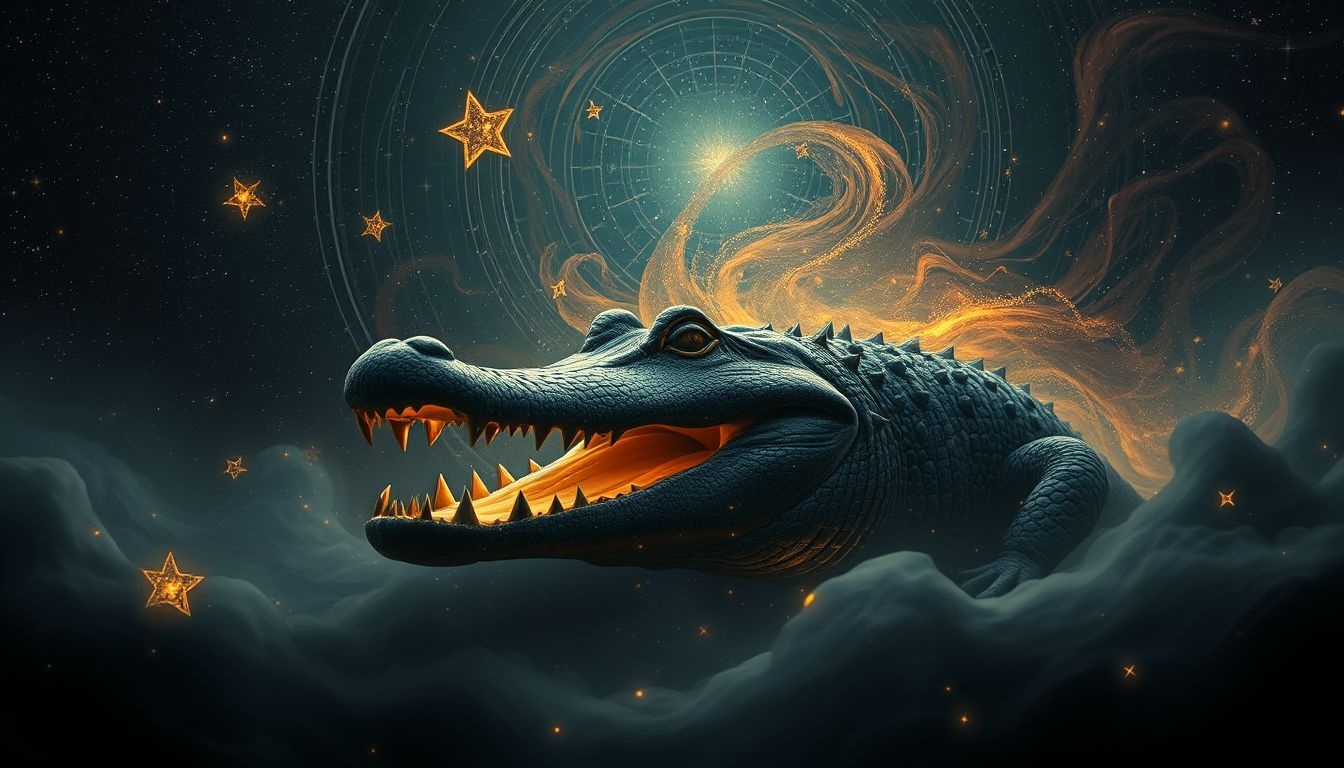 Un alligator mordant symbolise une menace cachée dans vos rêves.