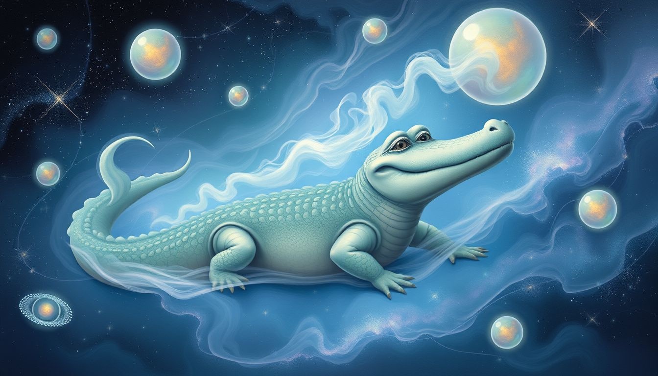 Un alligator qui sourit symbolise une menace déguisée en charme.