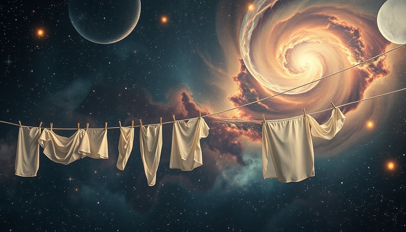 Les étendoirs symbolisent souvent la clarté et la purification mentale.