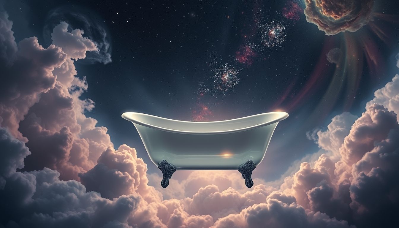 Une baignoire vide symbolise souvent solitude et occasions perdues.