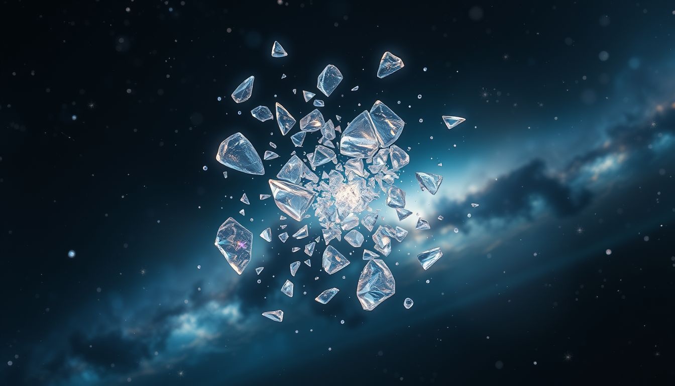Briser du verre symbolise souvent la fin d'une illusion fragile.