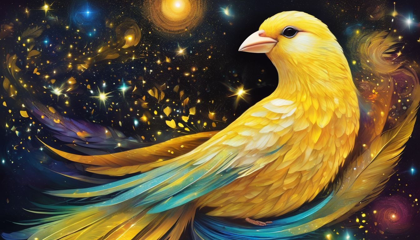 Le canari jaune symbolise joie, optimisme et créativité inspirante.