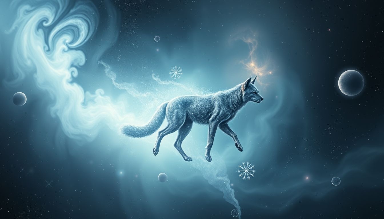 Le chacal solitaire symbolise souvent l'isolement émotionnel et la vulnérabilité.