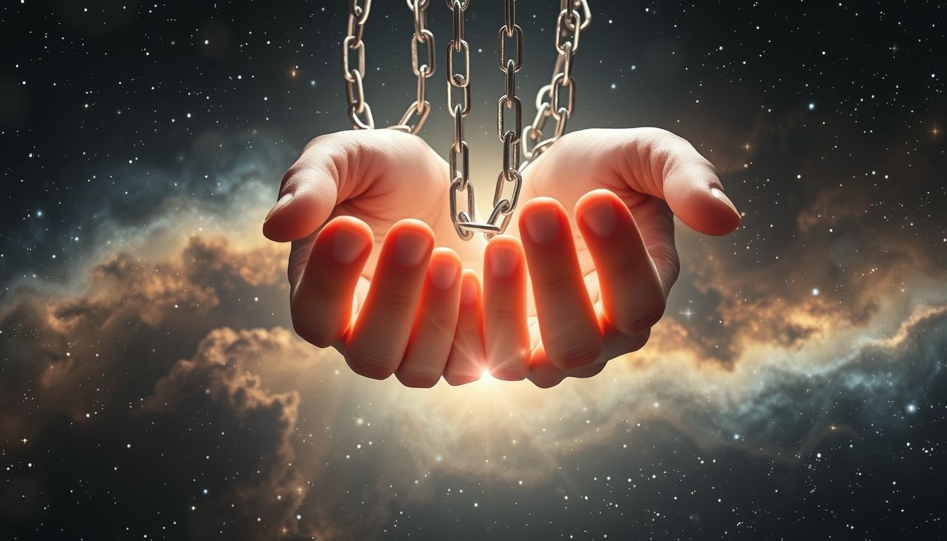 Les chaînes symbolisent souvent une oppression psychologique et un manque de liberté.