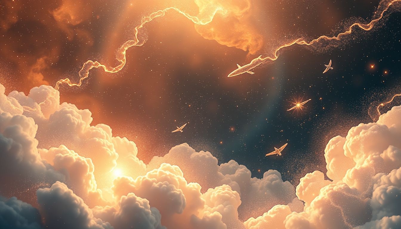 Rêver d’aéronef symbolise souvent liberté et ambitions élevées.