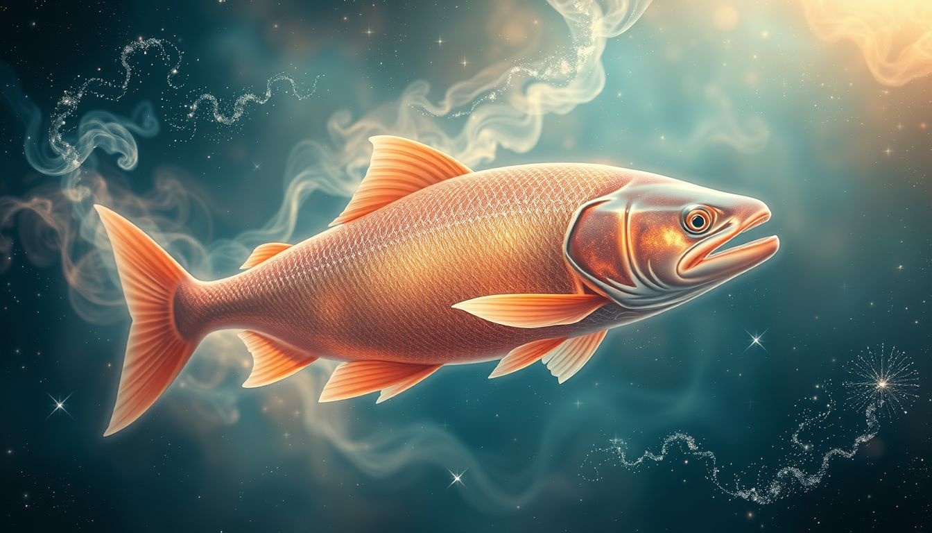 Les saumons en rêve symbolisent souvent la persévérance et la transformation.