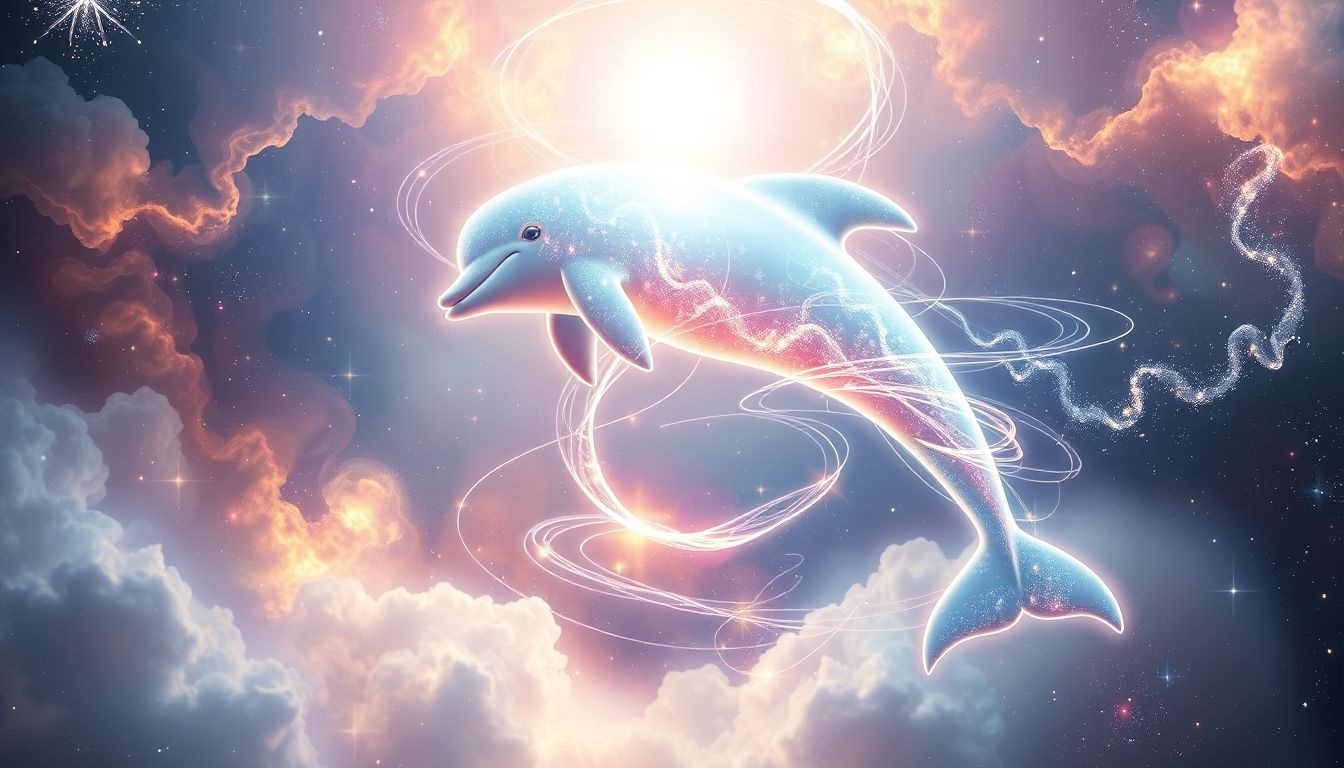 Le dauphin humain symbolise l’équilibre entre intuition et raison.