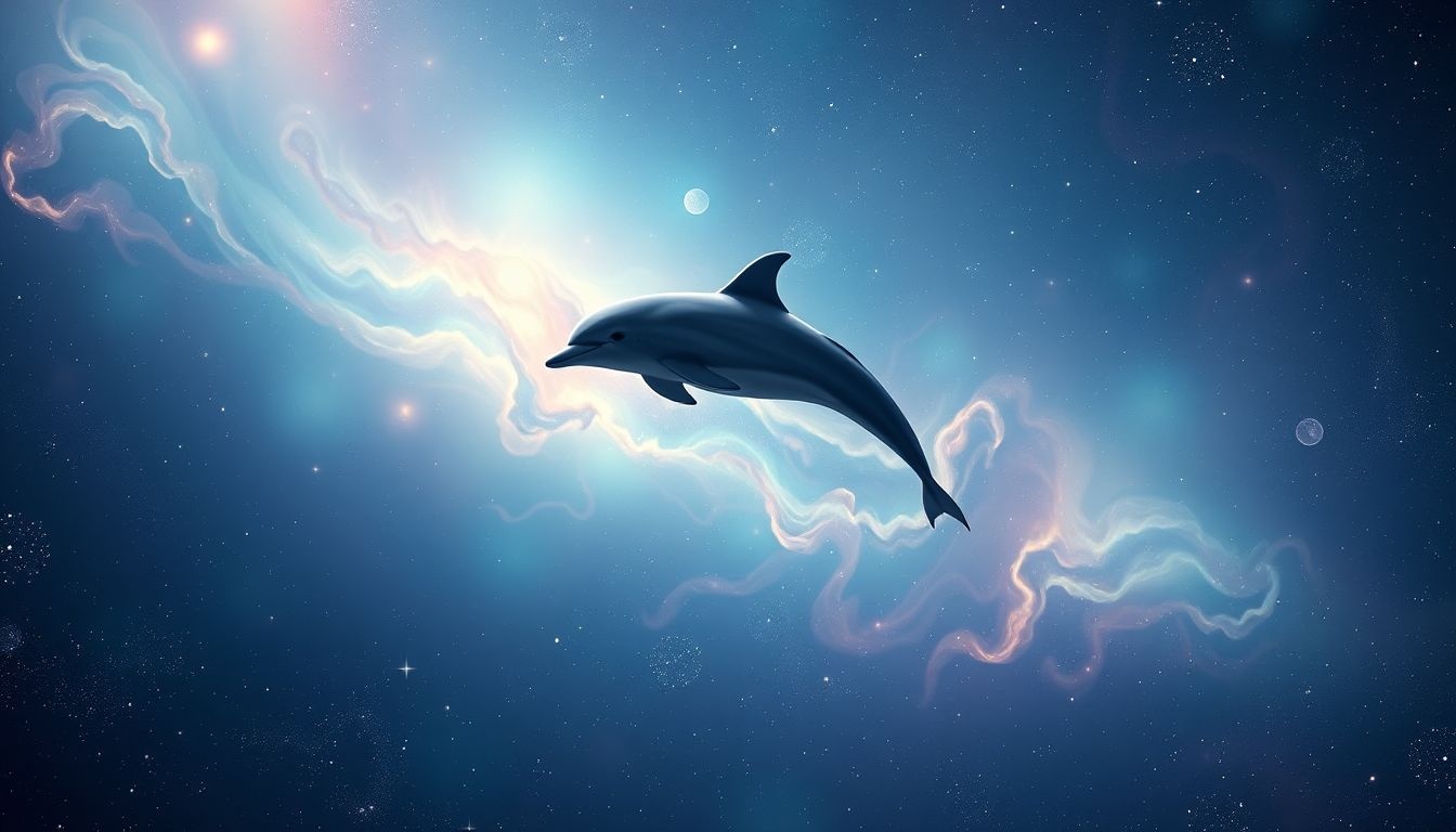 Le dauphin solitaire symbolise souvent une quête profonde d'identité.