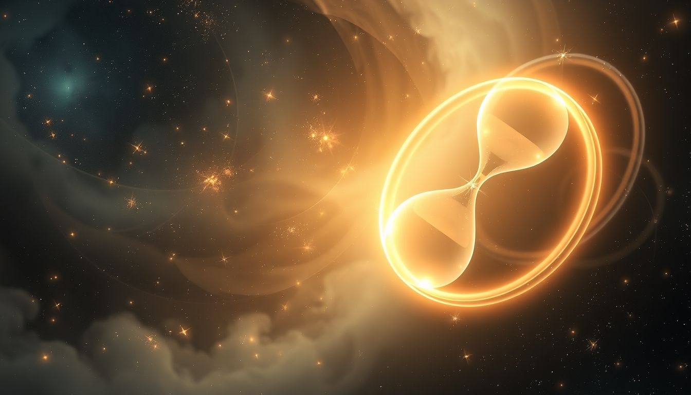 L’ellipse symbolise l’urgence face au temps qui s’échappe.