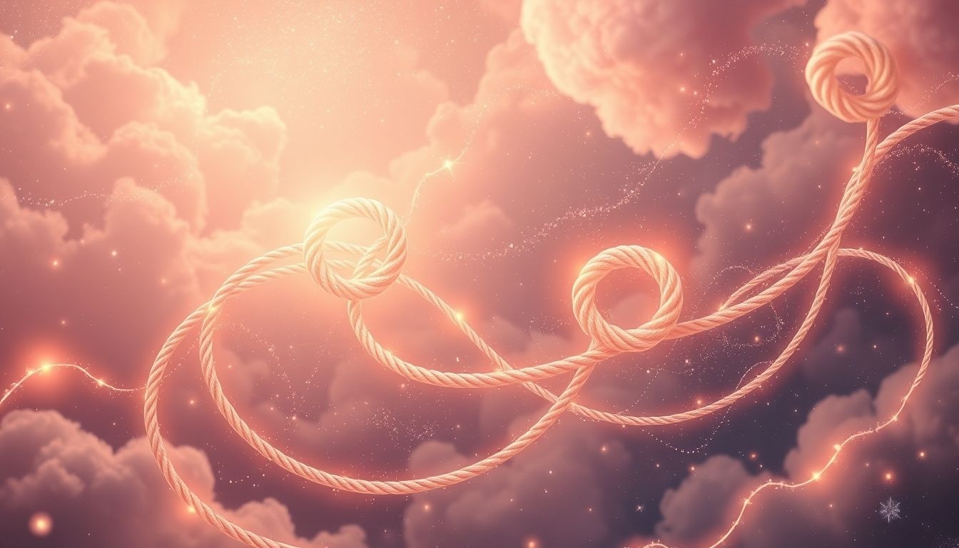 Rêver de corde symbolise souvent des liens émotionnels complexes.