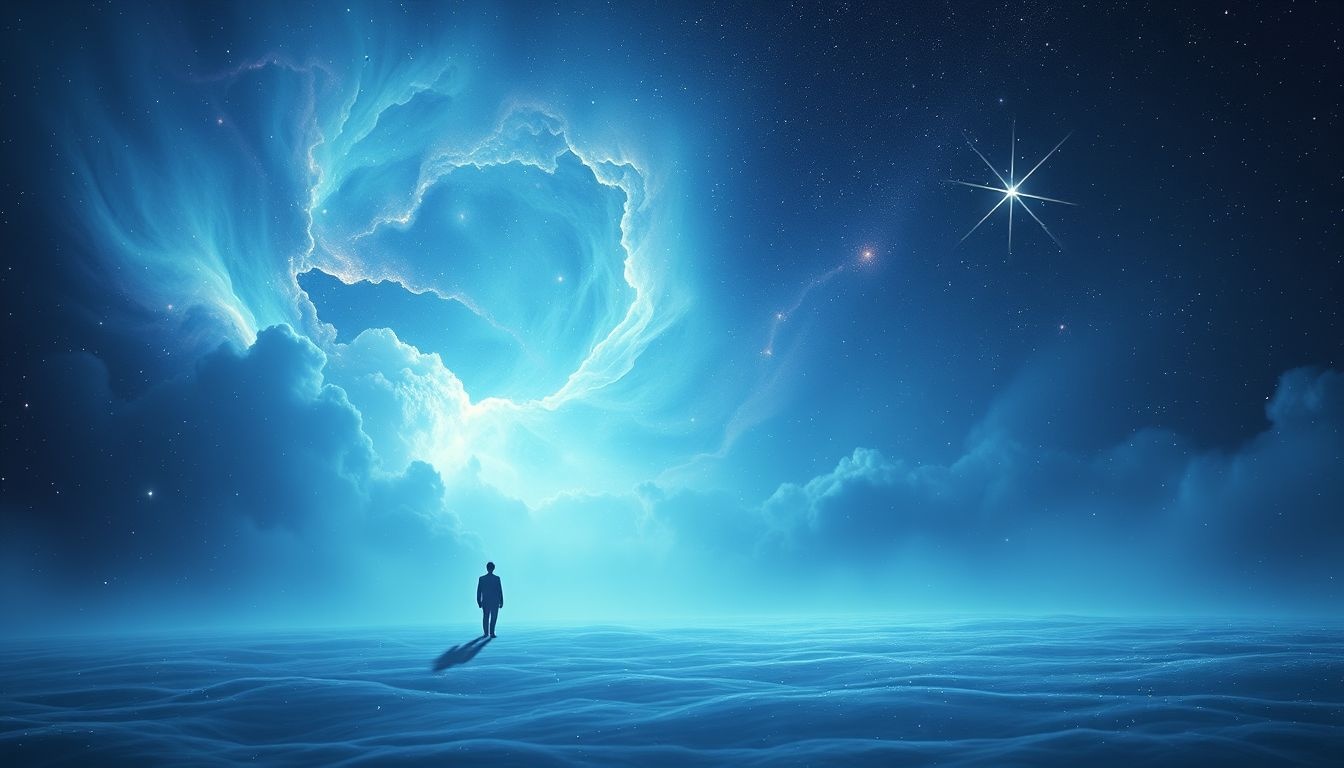Flotter symbolise souvent la recherche intérieure dans un univers isolé.