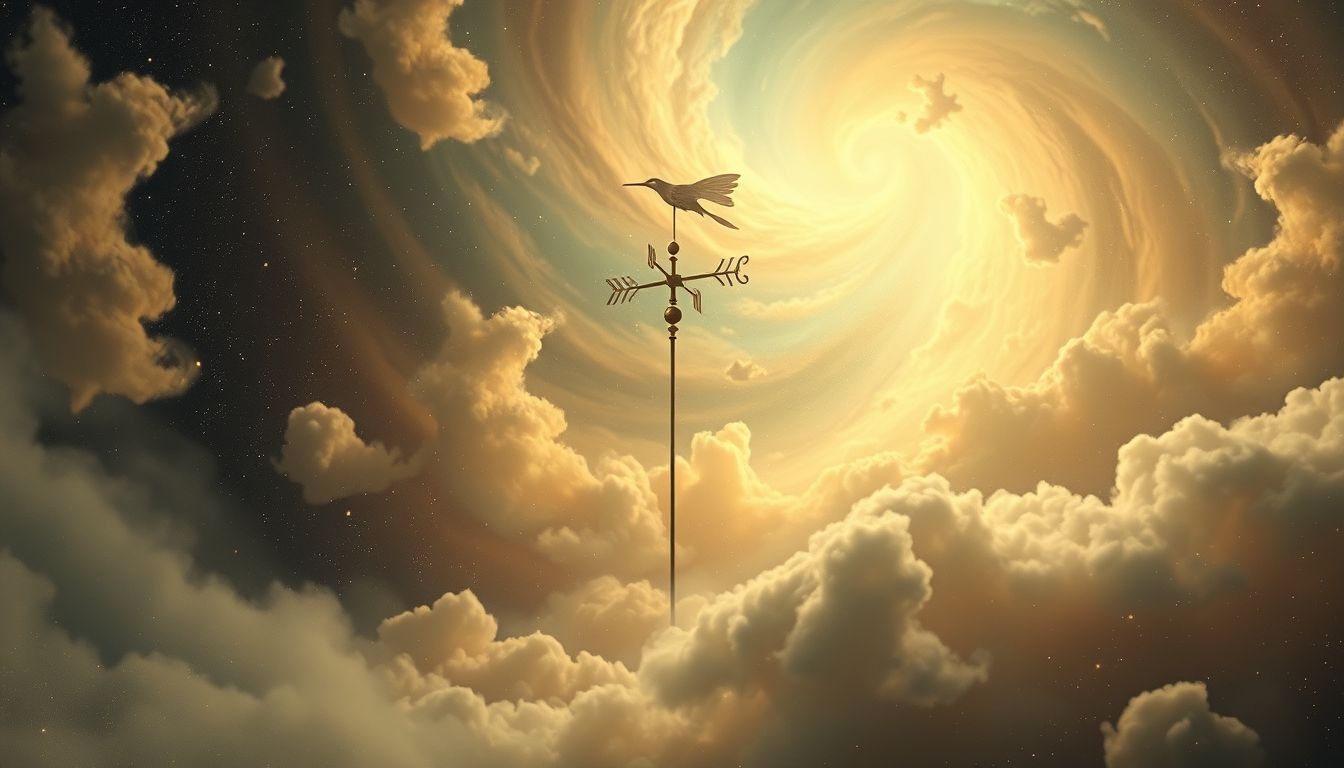 Une girouette immobile symbolise souvent un refus profond d'évolution.