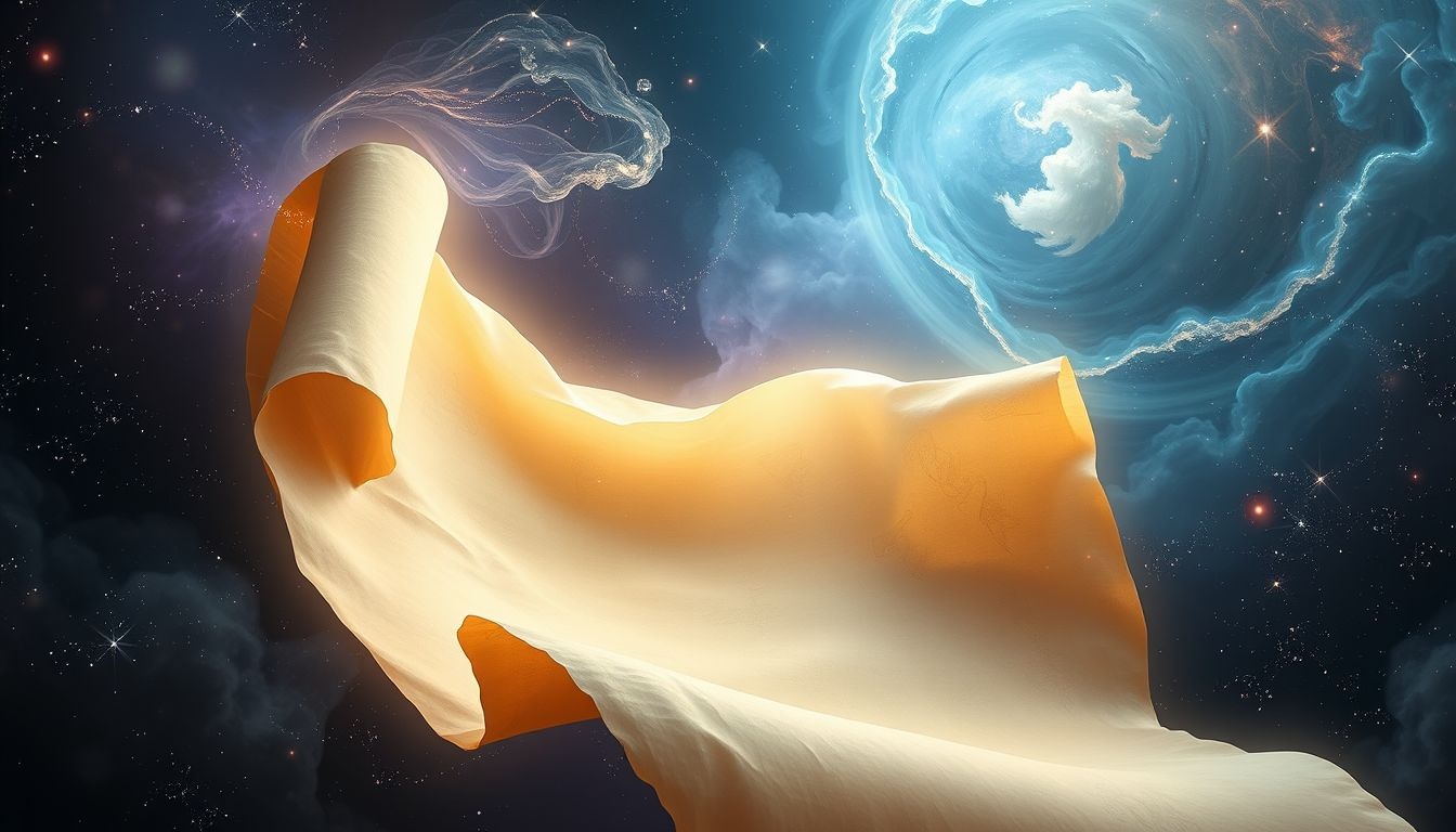 Rêver d’un papyrus déroulé symbolise une révélation de vérité cachée.