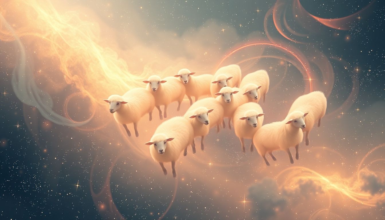 Rêver de moutons symbolise souvent sécurité et protection intérieure.