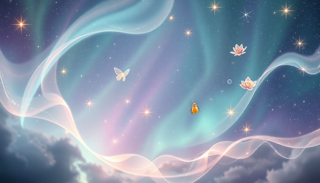 L'aurore boréale incarne la métamorphose lumineuse et l'espoir.