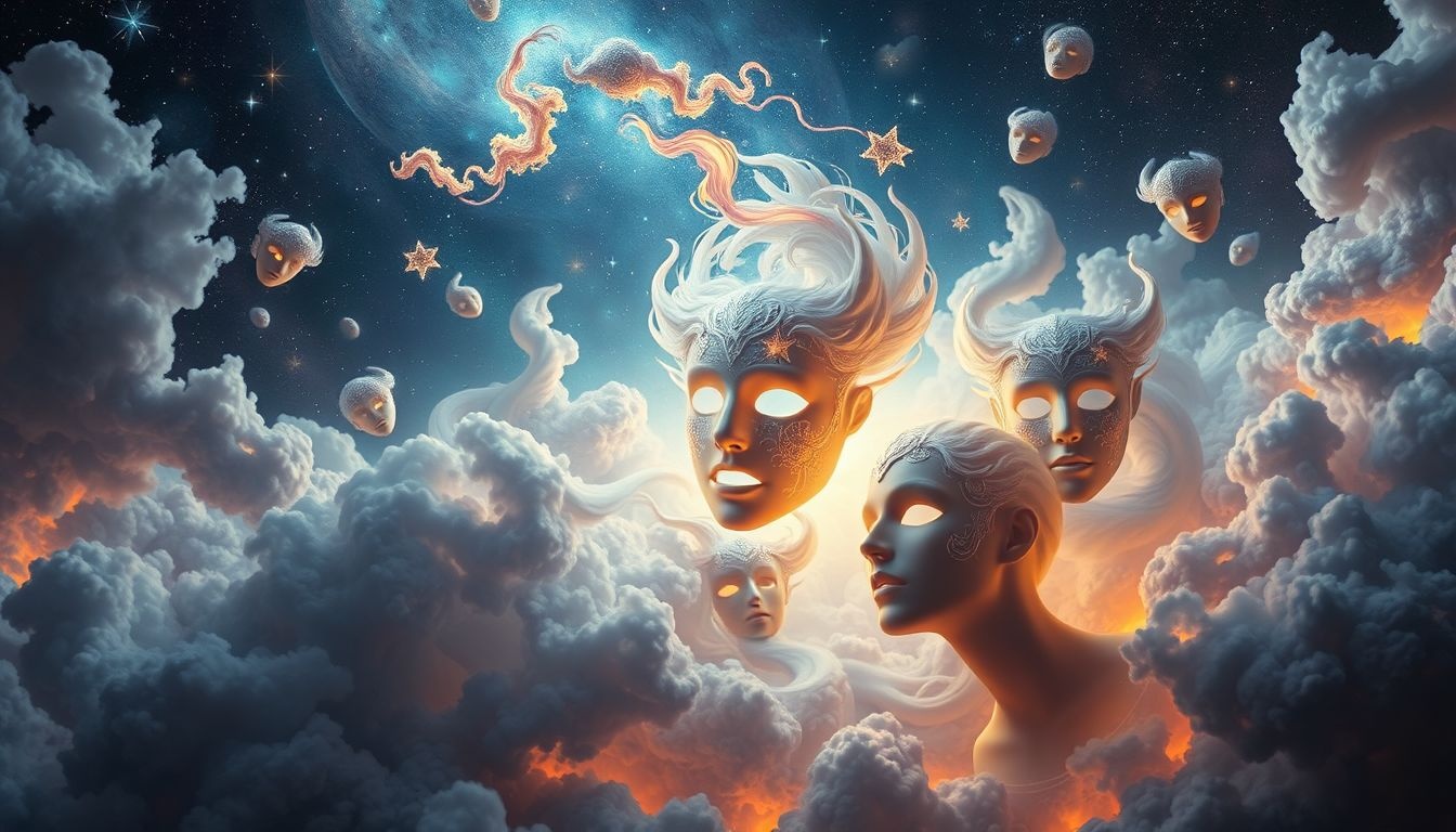 La mascarade reflète souvent l'archétype du masque social jungien.