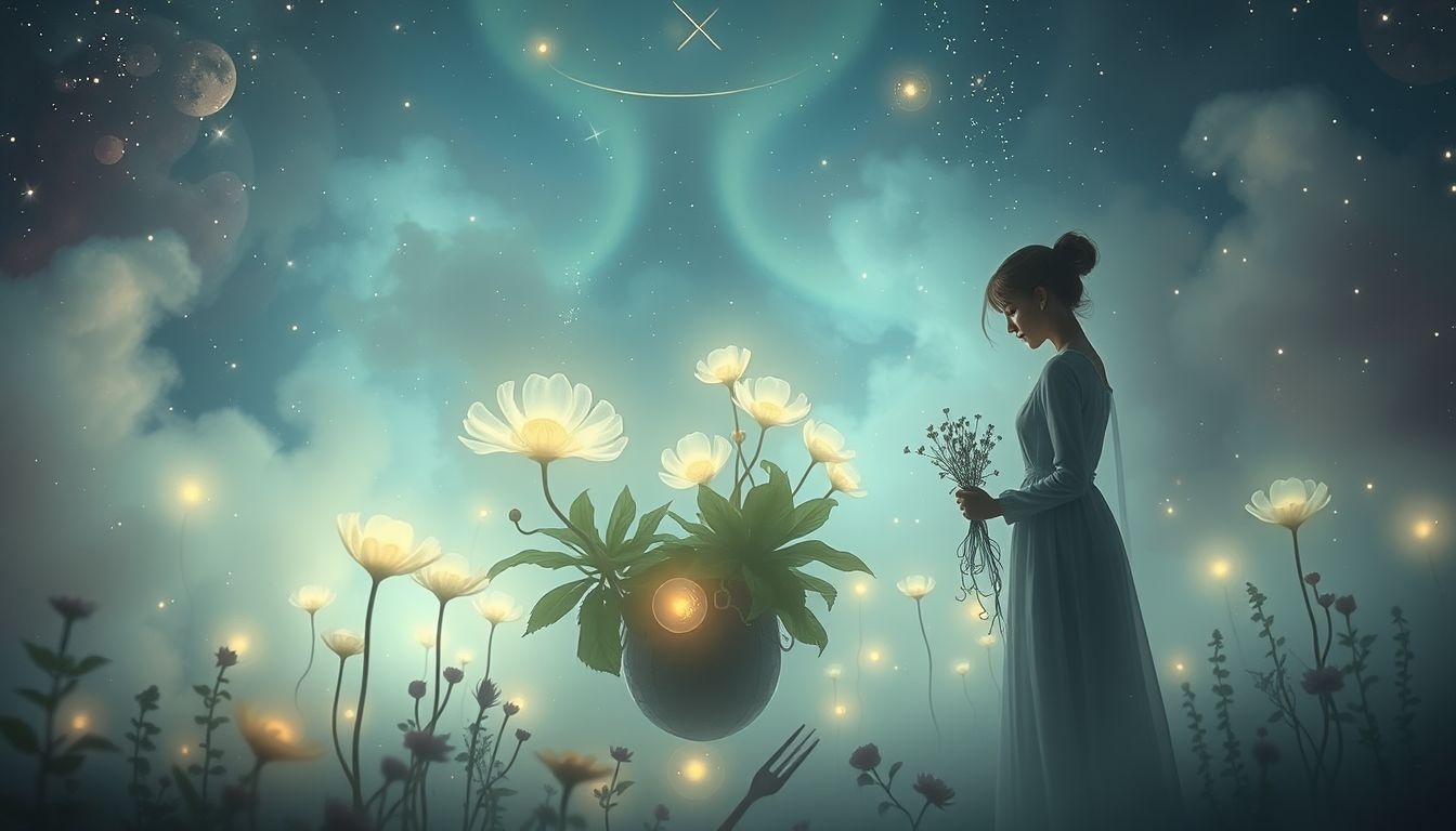 Le jardinier symbolise l'introspection au cœur d'un jardin secret.