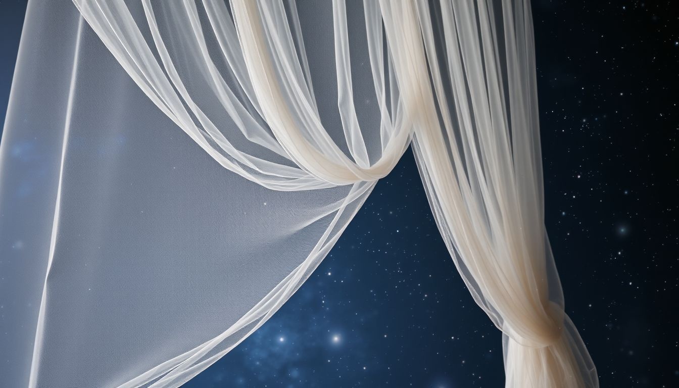 Le rideau de filet préserve discrètement votre espace personnel et secrets.