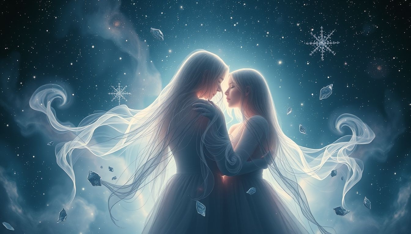 Le spectre symbolise souvent des relations toxiques non guéries.