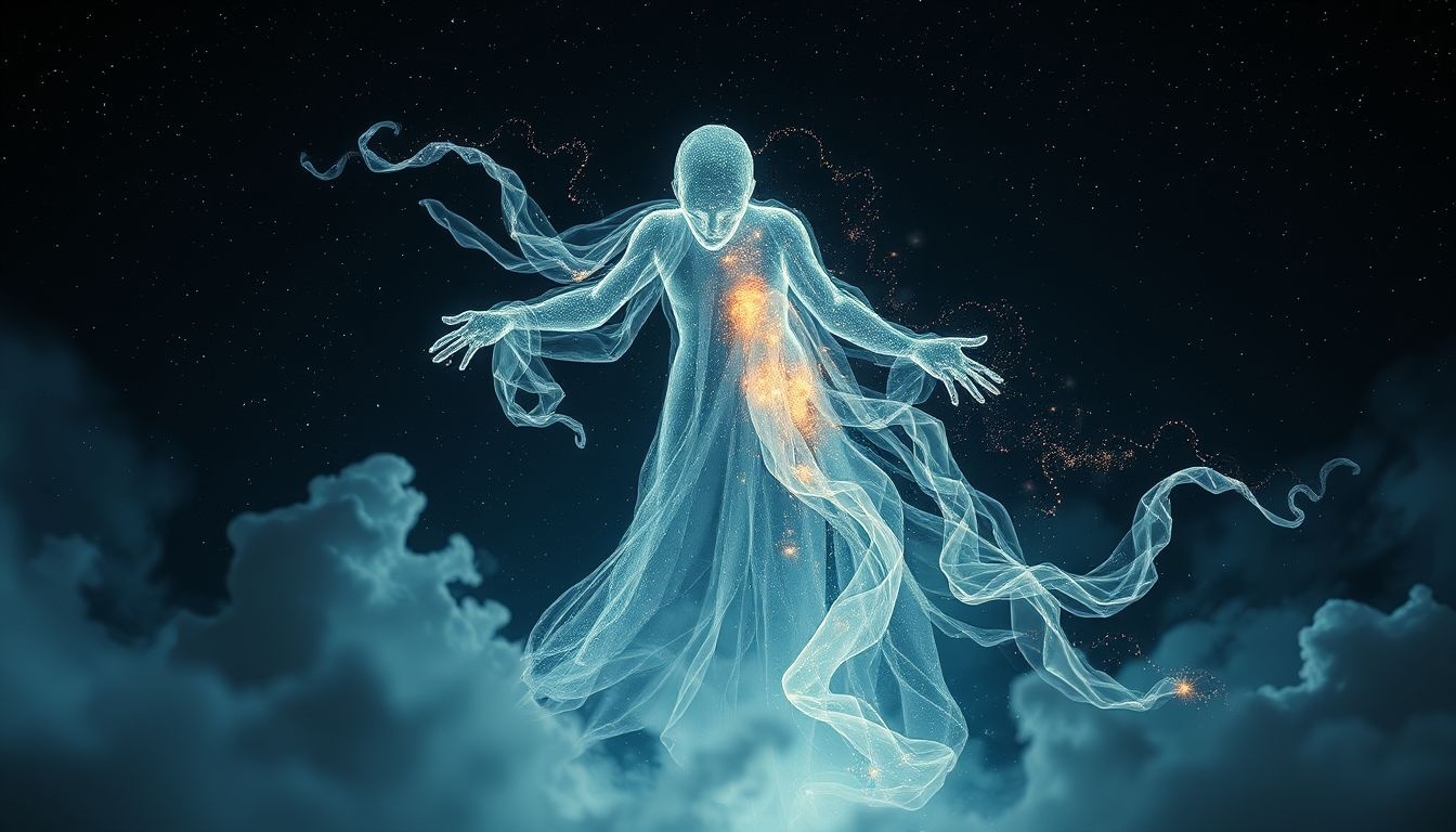 Le spectre symbolise souvent la culpabilité refoulée et le remords.