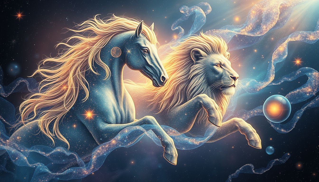 Le cheval à crinière symbolise souvent la liberté et la puissance.