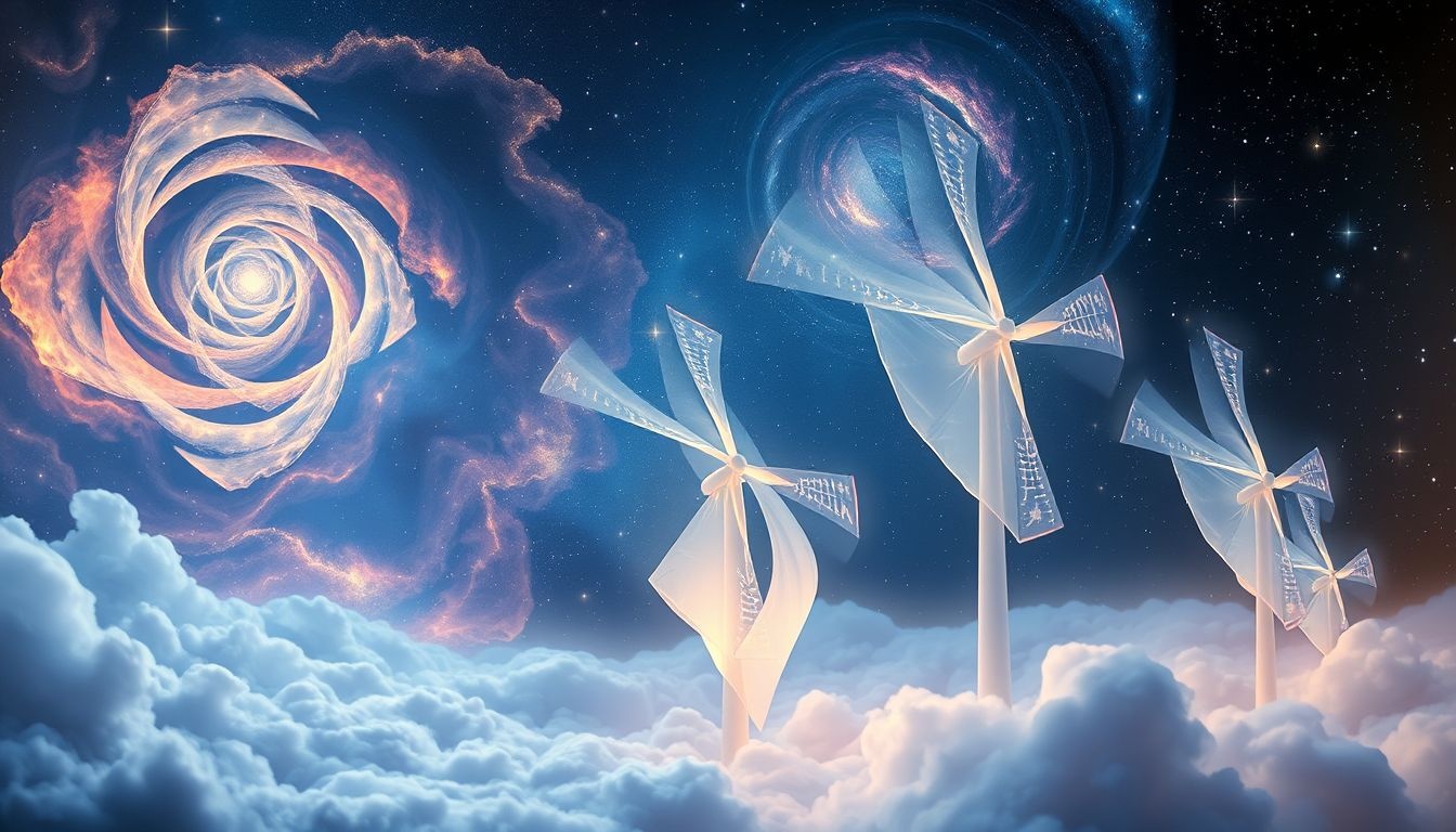 Les voiles symbolisent souvent le mouvement et le changement intérieur.