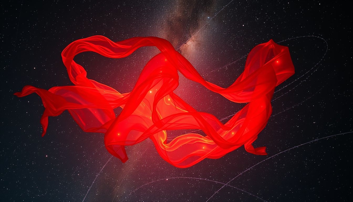 Le linge rouge symbolise passion, colère et énergie vitale intense.