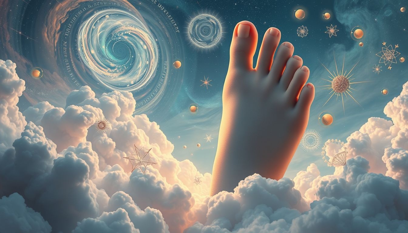 Rêver d'orteils géants symbolise un désir intense de pouvoir.