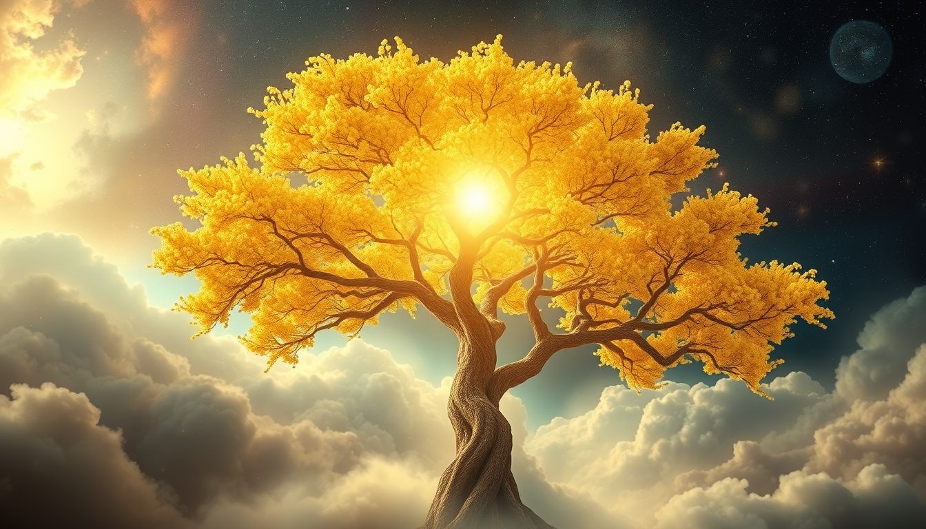 Rêver d’acacia illuminé symbolise une guidance spirituelle claire et profonde.