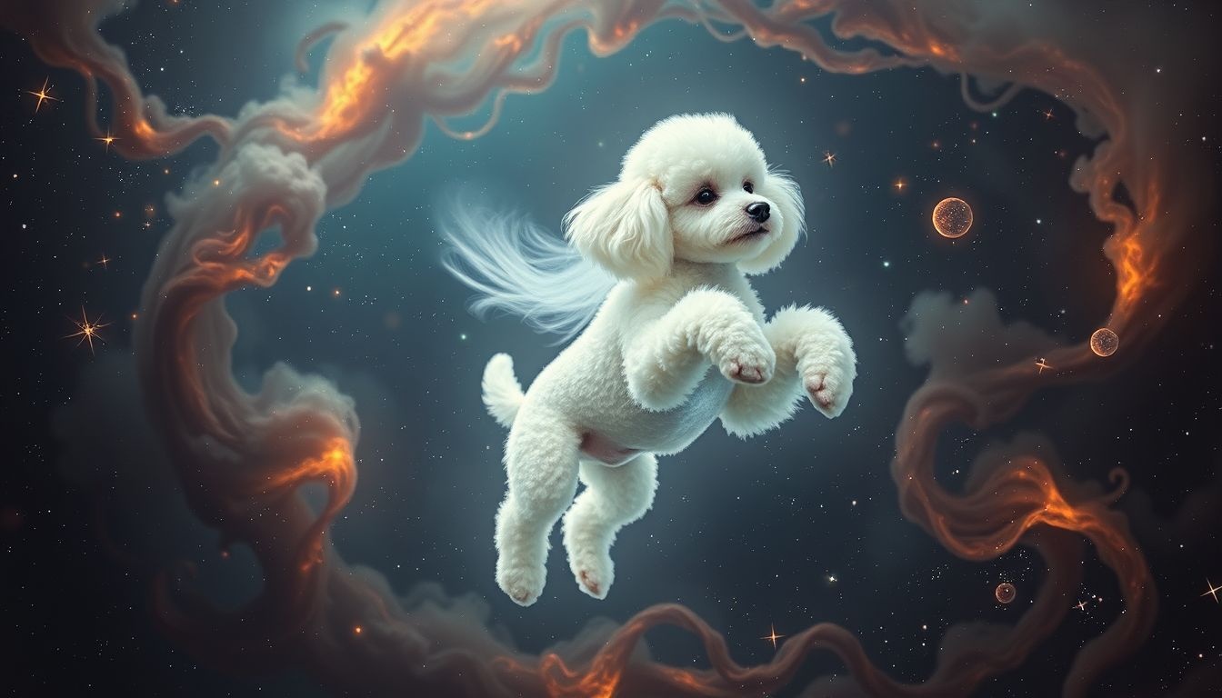 Rêver d’un caniche géant révèle des émotions intensifiées et exagérées.