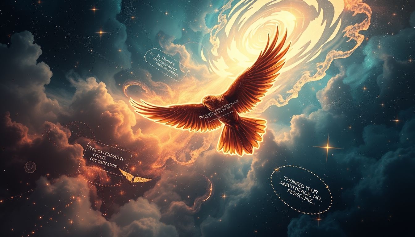 Voir un corbeau croasser en vol symbolise souvent un changement imminent.