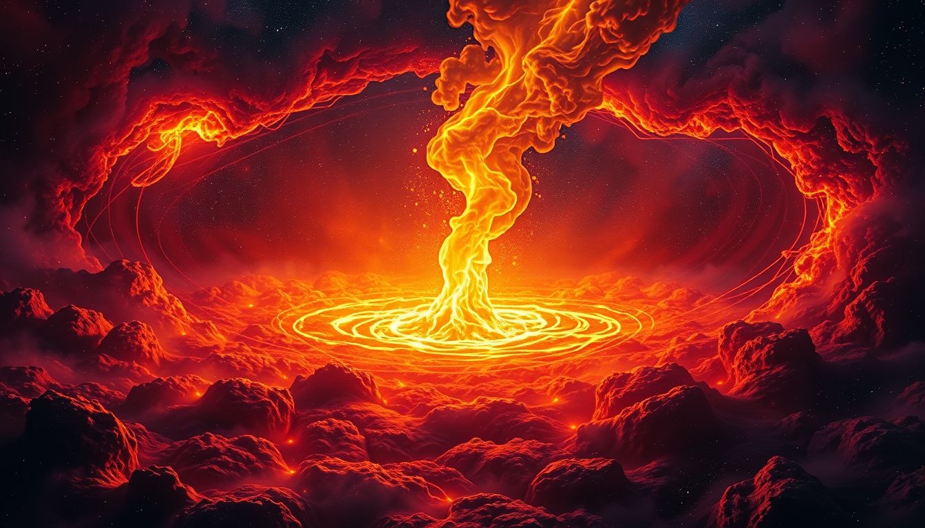 Rêver d'un creuset incandescent symbolise une transformation intense et puissante.