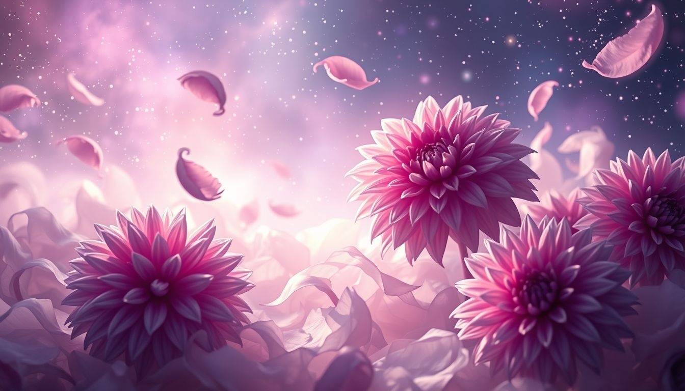 Rêver d'un dahlia symbolise souvent élégance et créativité intérieure.