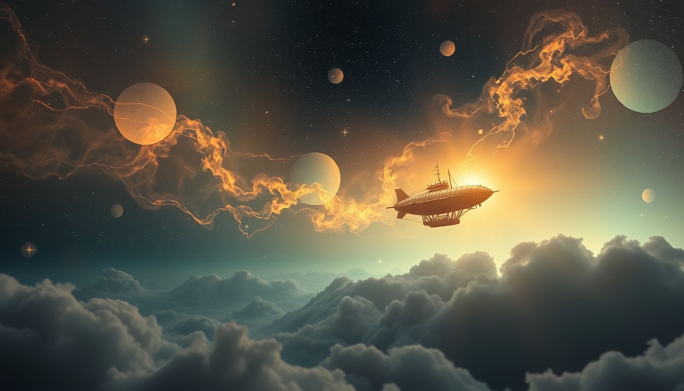 Rêver d’un dirigeable symbolise une progression calme et réfléchie.