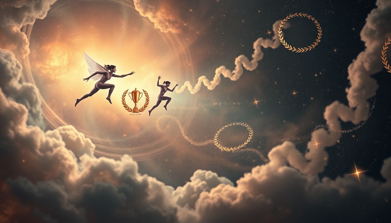 Rêver d'une compétition symbolise souvent un désir profond d’ambition.