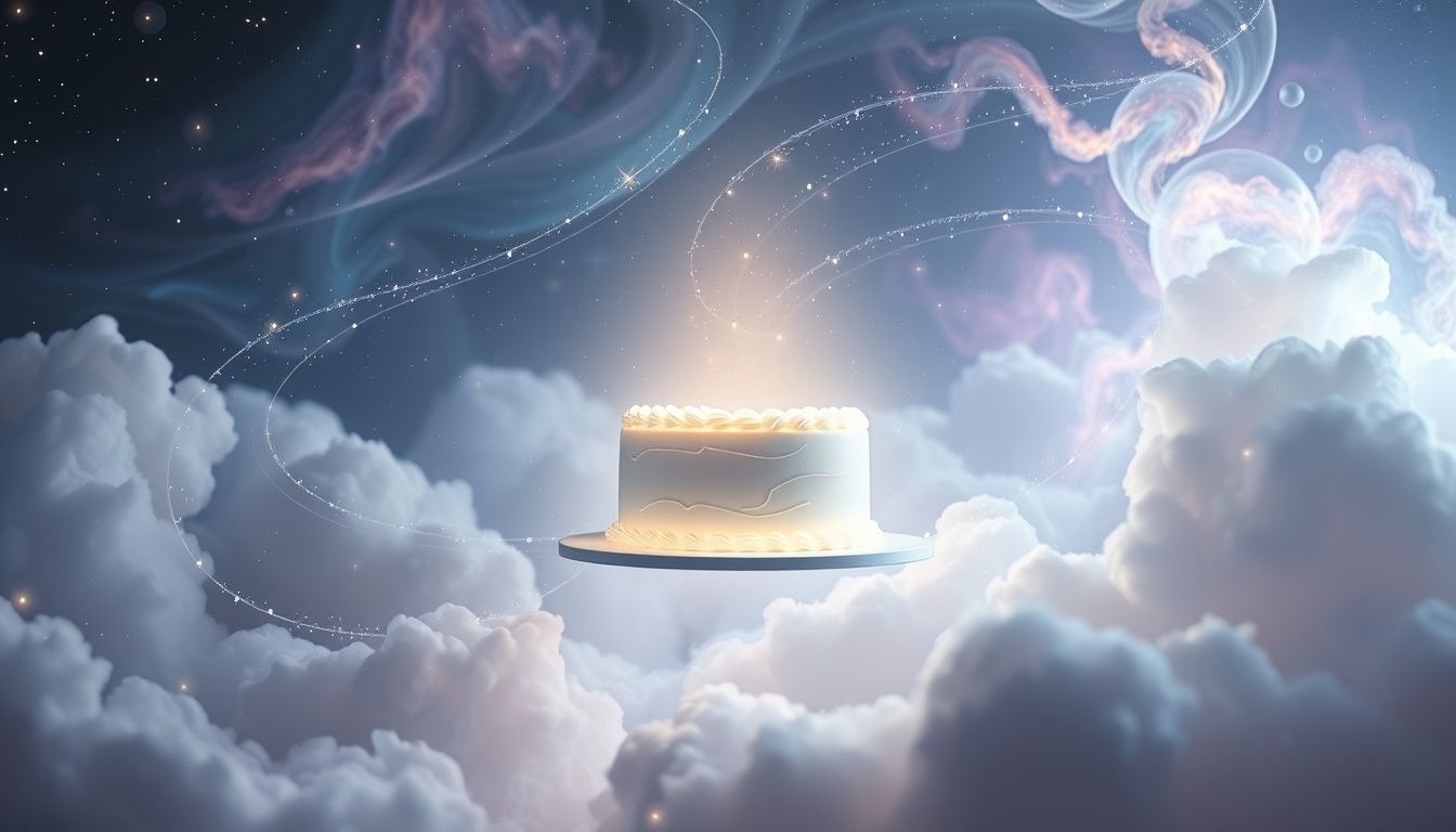 Rêver d'un gâteau blanc symbolise souvent un nouveau départ pur.