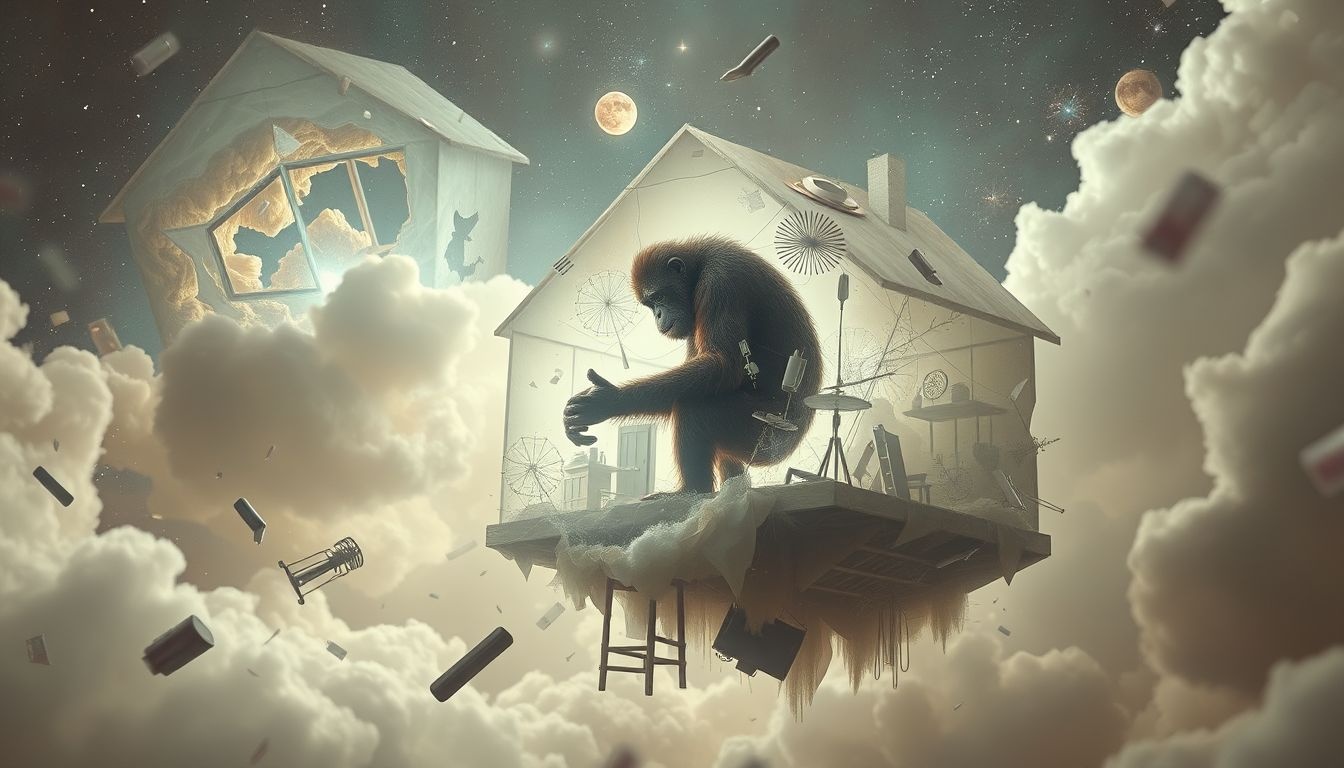 Rêver d'orang-outan symbolise un chaos émotionnel envahissant votre espace.