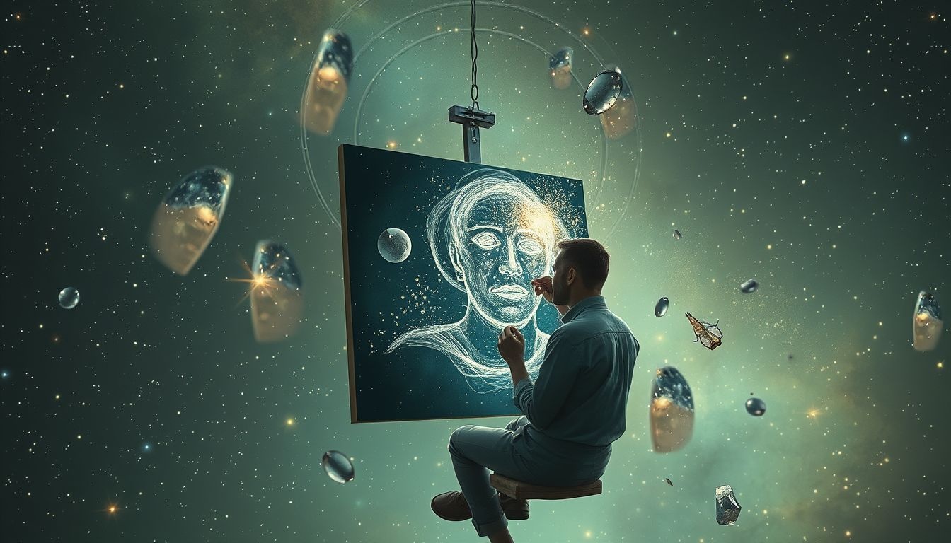 Rêver d’un peintre révèle souvent la quête de soi intime.