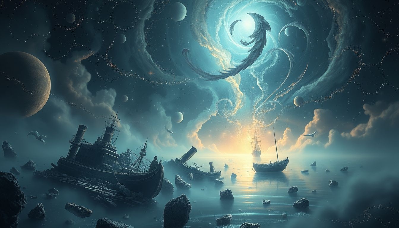 Rêver d’un port en ruine symbolise souvent des pertes émotionnelles profondes.