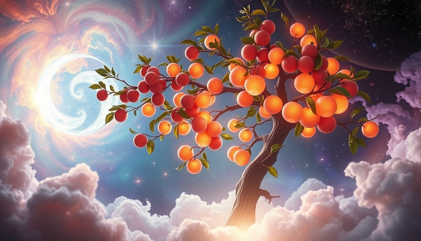 Rêver d'un prunier fruité symbolise richesse et succès imminent.