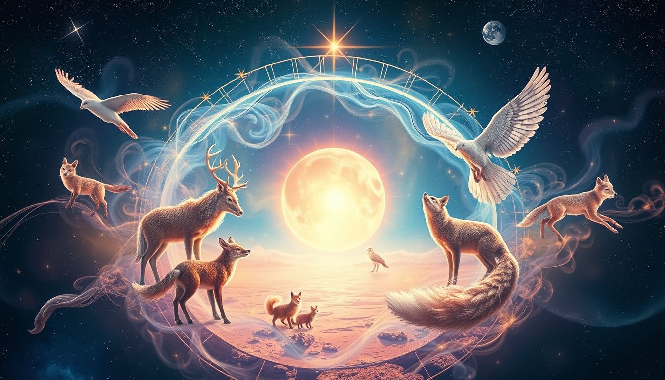 Rêver d'animaux au rond-point révèle instincts et guidance intérieure.