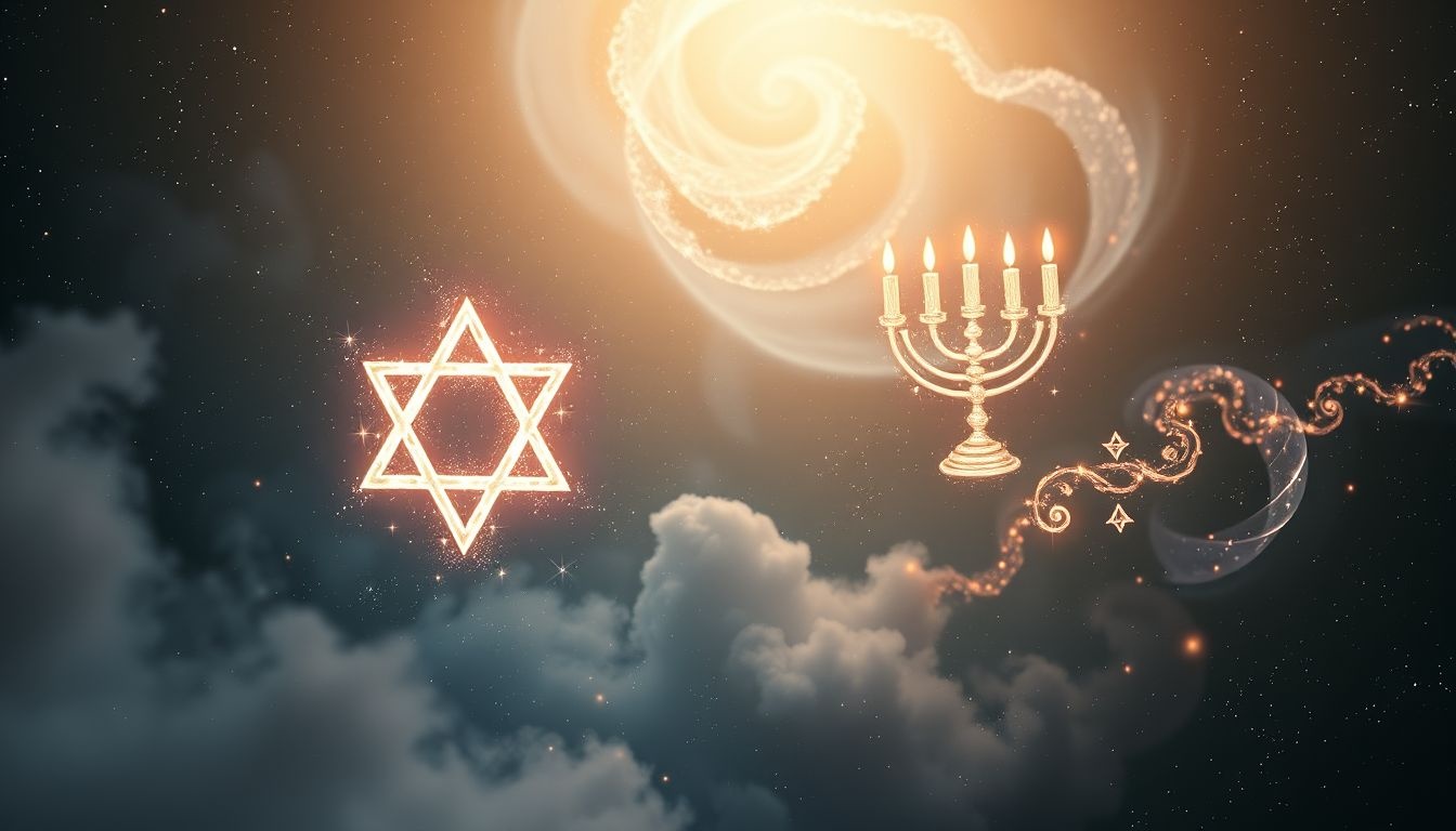 Rêver d'une menorah symbolise la lumière spirituelle et l'espoir.
