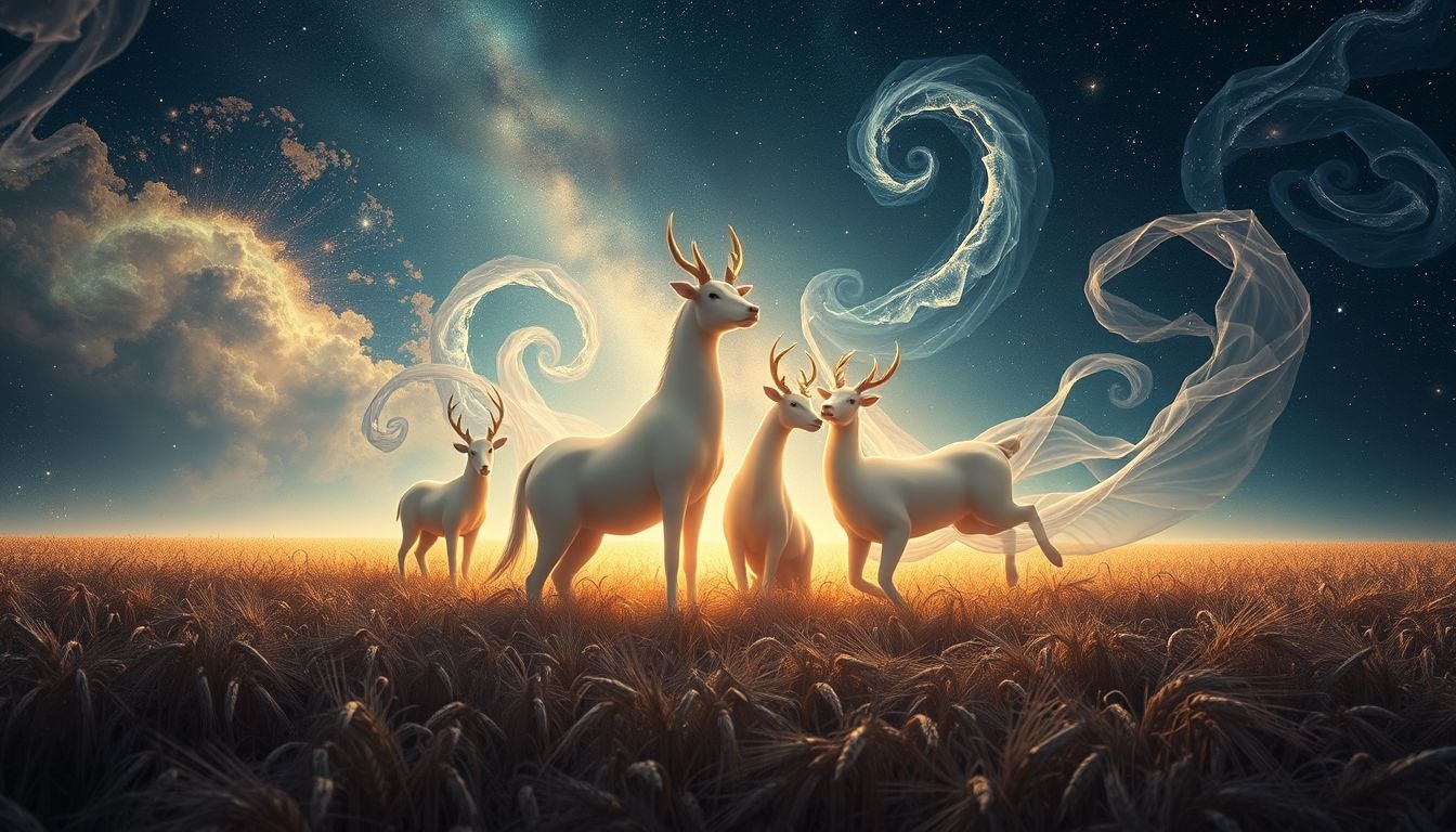 Rêver d’aire de battage avec animaux symbolise harmonie et travail coopératif.